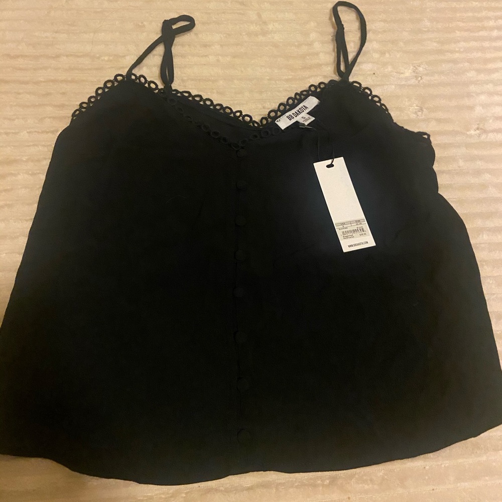 Black tank top